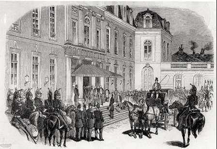 Arrivée à l'Elysée de Louis Napoléon Bonaparte le 20 decembre 1848 (Mairie de Paris - Direction des affaires culturelles - Photothèque des musées de la ville de Paris. Cliché : Degraces)